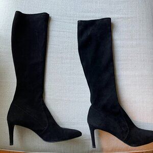 Stuart Weitzman 75 to the knee boot black suede size 8
